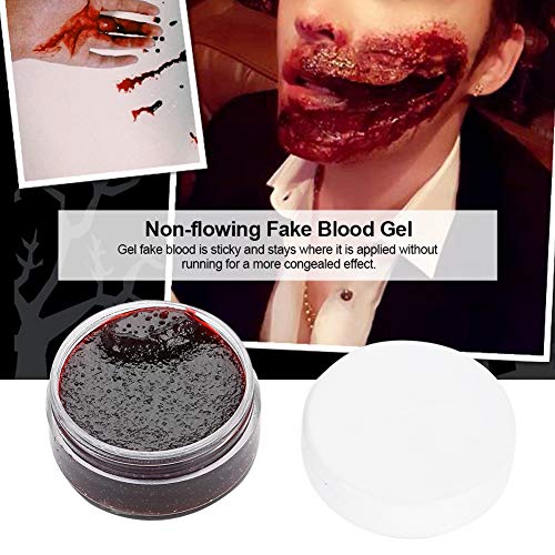 Syuantech Cera de Maquillaje de Halloween Pintura Facial Profesional para El Cuerpo Aceite Coágulo Falso Gel de Sangre Cicatrices de Vampiros Contusiones de Halloween Kit de Maquillaje