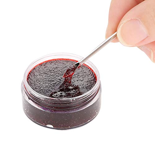 Syuantech Cera de Maquillaje de Halloween Pintura Facial Profesional para El Cuerpo Aceite Coágulo Falso Gel de Sangre Cicatrices de Vampiros Contusiones de Halloween Kit de Maquillaje