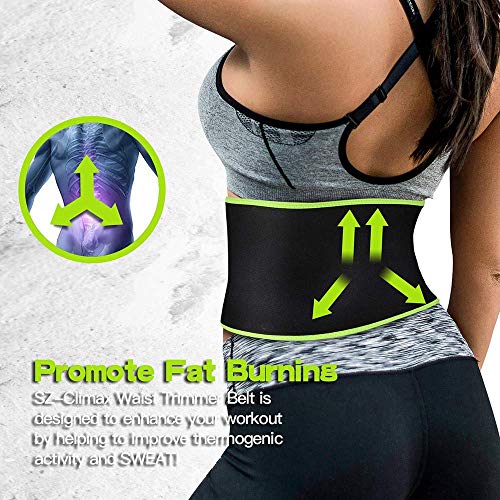 SZCLIMAX Faja Reductora Adelgazante, Acelera Pérdida de Peso, Quema de Grasa, Sudoración y Efecto Sauna, Faja Reductora Mujer y Hombre de Neopreno - Correr y Entrenar