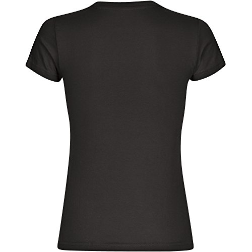 T-Shirt cuello redondo camiseta de manga corta para mujer EDP unaexperta tallas de la S a 2XL Negro negro Talla:xx-large