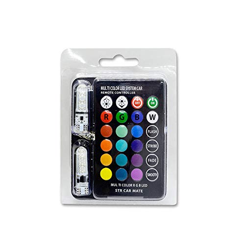 T10 5050 6SMD indicador del Coche Ancho llevó Las Luces del Gel de Silicona Placa de Lectura de luz RGB Empaquetado de OPP