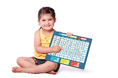 Tabla de Recompensas para Niños - Pizarra Magnética de Estrellas Inspira el Buen Comportamiento - para Pared o Frigorífico. Incluye 20 Tareas Magnéticas y 300 Estrellas – en Español