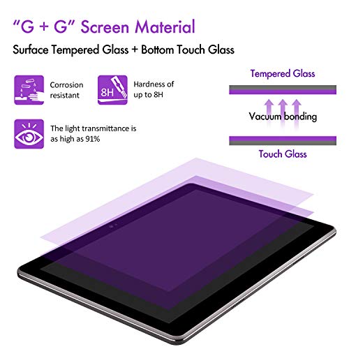 Tablet 10 Pulgadas 4G LTE WiFi BEISTA-Tableta Android 9.0,4GB RAM 64GB Memoria,2GHz CPU de alta velocidad,Ocho nucleos,GPS Tpye-C,Dobles SIM y TF,Cuerpo de metal-Gris