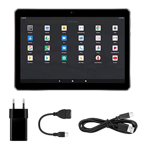 Tablet 10 Pulgadas 4G LTE WiFi BEISTA-Tableta Android 9.0,4GB RAM 64GB Memoria,2GHz CPU de alta velocidad,Ocho nucleos,GPS Tpye-C,Dobles SIM y TF,Cuerpo de metal-Gris
