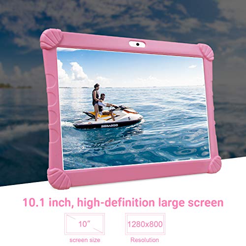 Tablet 10 Pulgadas 4G LTE WiFi DUODUOGO G16, Android 9.0 Tableta 4GB RAM 64GB ROM Quad-Core Full HD Display, Certificado por Google GMS Dobles SIM y TF, GPS, Bluetooth, OTG ,Type-C, Netfilx