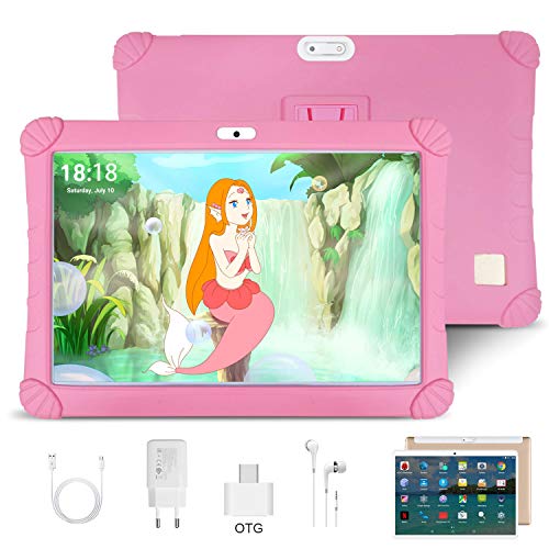 Tablet 10 Pulgadas 4G LTE WiFi DUODUOGO G16, Android 9.0 Tableta 4GB RAM 64GB ROM Quad-Core Full HD Display, Certificado por Google GMS Dobles SIM y TF, GPS, Bluetooth, OTG ,Type-C, Netfilx