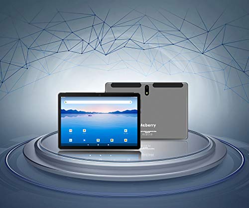 Tablet 10 Pulgadas Android 10.0 - MEBERRY Ultrar-Rápido Tableta 4GB RAM+64GB ROM - Certificación Google gsm - Dual SIM - 8000mAh |WI-FI|Bluetooth|GPS| Type-C Tablet (5.0+8.0 MP Cámara) -Gris