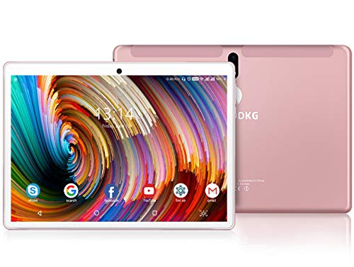 Tablet 10 Pulgadas Android 9 Pie 4G LTE Call 4GB RAM +64GB ROM Tableta- Certificación Google GMS- Quad Core 8000mAh 8MP Ultrar-Rápido Tablets Type-C Dual SIM / WiFi /Bluetooth/ OTG/GPS/Netfilix(Rosa)