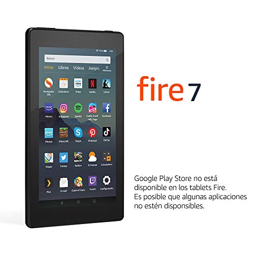 Tablet Fire 7, pantalla de 7'', 16 GB (Negro) - Incluye ofertas especiales