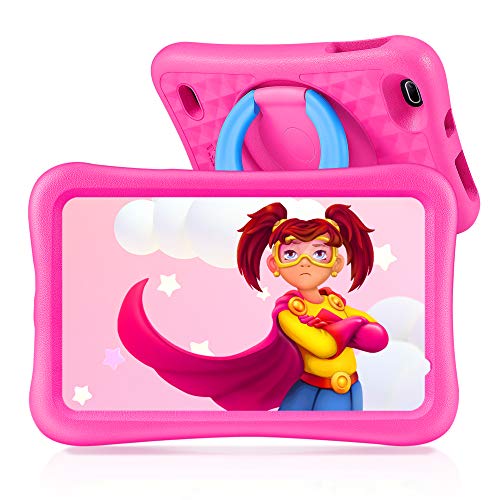 Tablet Niño de 8 Pulgadas, VANKYO Tablet Infantil para Niños con WiFi, Tablet Save Family con Processore Quad-Core, Android 9.0, RAM de 2GB y ROM de 32GB (Rosa)