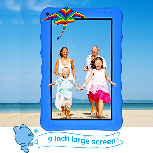 Tablet para Niños con WiFi 9.0 Pulgadas 3GB RAM 32GB/128GB ROM Android 9.0 Pie Certificado por Google GMS Tablet Infantil 1.5Ghz Quad Core Batería 6000mAh Tablet PC Netflix Juegos Educativos(Azul)