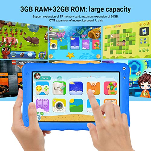 Tablet para Niños con WiFi 9.0 Pulgadas 3GB RAM 32GB/128GB ROM Android 9.0 Pie Certificado por Google GMS Tablet Infantil 1.5Ghz Quad Core Batería 6000mAh Tablet PC Netflix Juegos Educativos(Azul)