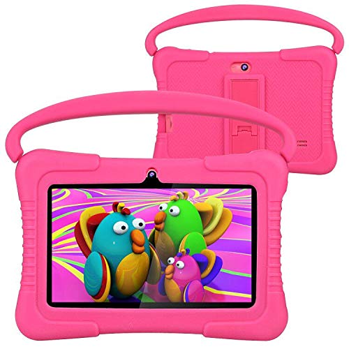 Tablet para niños, Foren-Tek 7 pulgadas Android 9.0 Tablet para niños, 2 GB + 32 GB, modo infantil preinstalado, WiFi Android, funda a prueba de niños