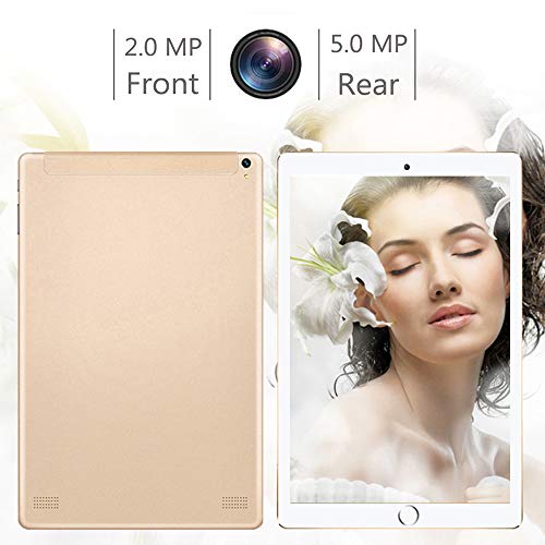 Tableta 10.1 Pulgadas Pantalla HD IPS Android 9.0 - Tablet 4G con Teclado 2 Ranuras para Tarjetas SIM 3GB RAM 32GB de Memoria Quad Core Batería 8000mAh - Soporte Netflix, WiFi, Bluetooth, GPS, OTG