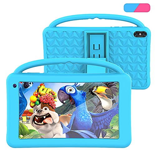 Tableta para Niños Regalo Pantalla IPS De 7 Pulgadas Quad-Core Android 10.0 2GB Ram 32GB ROM Google Play Preinstalado con Estuche A Prueba De Azul GMS Certificado Regalo Juguete para Niños (Azul)
