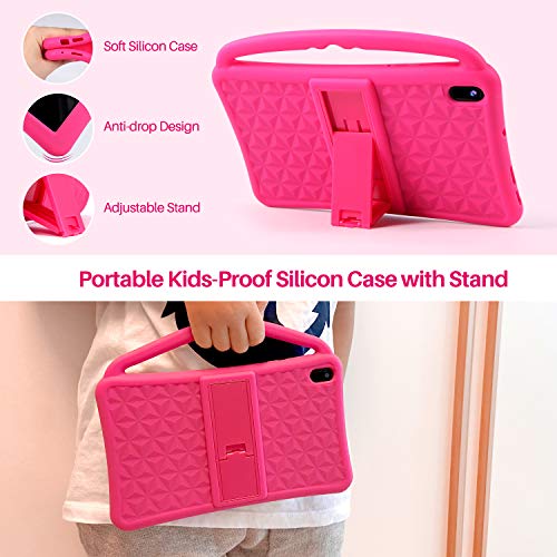 Tableta para Niños Regalo Pantalla IPS De 7 Pulgadas Quad-Core Android 10.0 2GB Ram 32GB ROM Google Play Preinstalado con Estuche A Prueba De Azul GMS Certificado Regalo Juguete para Niños (Rosa)