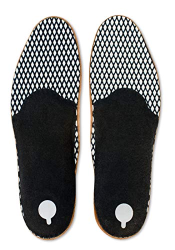 Tacco Deluxe, Plantillas Zapatos Ortopédicos, Plantilla Cuero de Calidad Alemana Superior con Puente para Pies Planos, Dolor Metatarsal, Fascitis Plantar, Todas las Tallas Mujeres y Hombres (38 EUR)