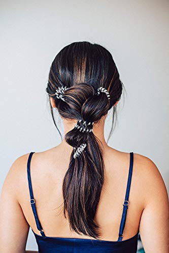 Tacobear 18piezas Gomas de Pelo en Espiral Lazos para Cabello en Espiral Elásticas para el Cabello Accesorios para Cabello para Mujer Niña