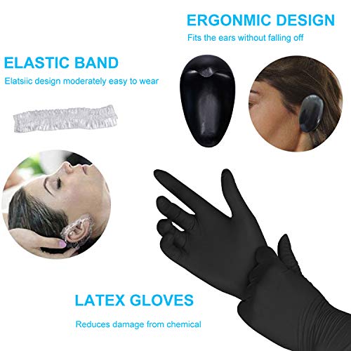 Tacobear 29 Kit Tinte Pelo con Brocha Tinte Pelo Cuenco Pinzas Pelo Peine de Teñir Capa Peluqueria Gorro Mechas Guantes Orejeras Tinte Kit de Coloración para Cabello Herramientas de Tinte Pelo