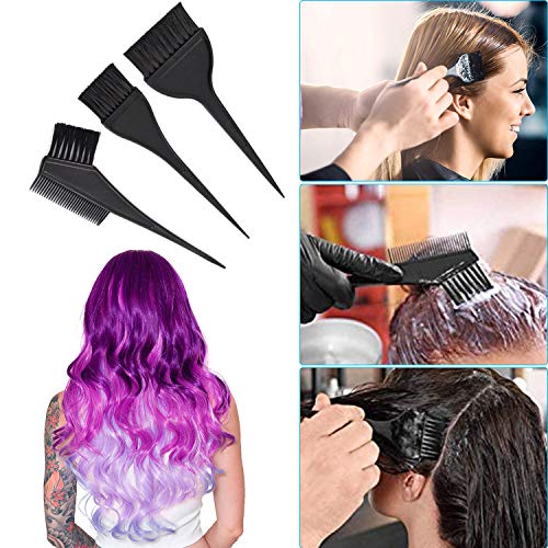 Tacobear 29 Kit Tinte Pelo con Brocha Tinte Pelo Cuenco Pinzas Pelo Peine de Teñir Capa Peluqueria Gorro Mechas Guantes Orejeras Tinte Kit de Coloración para Cabello Herramientas de Tinte Pelo