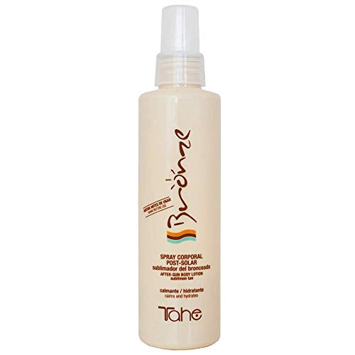 Tahe Bronze Spray Post Solar Sublimador/Potenciador de Bronceado, Acción Calmante y Refrescante, 200 ml