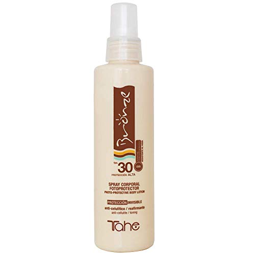Tahe Bronze Spray Solar Corporal/Spray Protector Corporal Fotoprotector con Protección Media, F.P.S 30, 200 ml