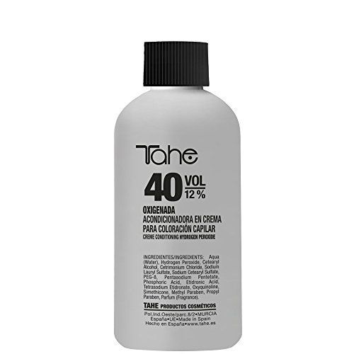 Tahe Crema Oxidante/Crema Oxigenada Activadora del Color para Coloración Capilar 40 Volúmenes, 100 ml