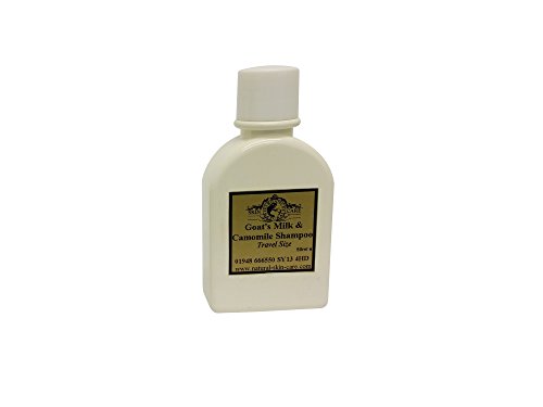 Tamaño de viaje Leche de cabra y Manzanilla champú para Psoriasis, Eccema, Rosácea, dermatitis y otros seco piel sensible quejas (50ml) fabricado por Elegance Natural Skin Care