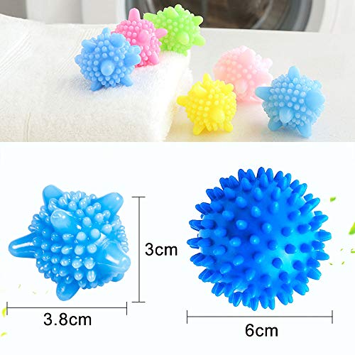 TANCUDER - 8 Pelotas de Secado de PVC para Secadora, para Lavar, Lavar, Pelotas de Secado para Ropa más esponjosa, sólidas, Lavadora, Pelota, Resistente a la Temperatura