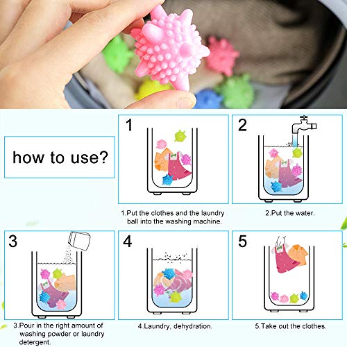 TANCUDER - 8 Pelotas de Secado de PVC para Secadora, para Lavar, Lavar, Pelotas de Secado para Ropa más esponjosa, sólidas, Lavadora, Pelota, Resistente a la Temperatura