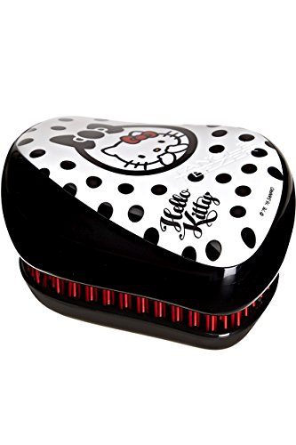 Tangle Teezer Compact Styler Hello Kitty Peine, Negro y Blanco - 150 gr