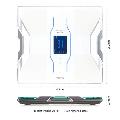 Tanita RD-953 Bluetooth 4 Low Energy  - Báscula de análisis de composición corporal con tecnología médica, color blanco