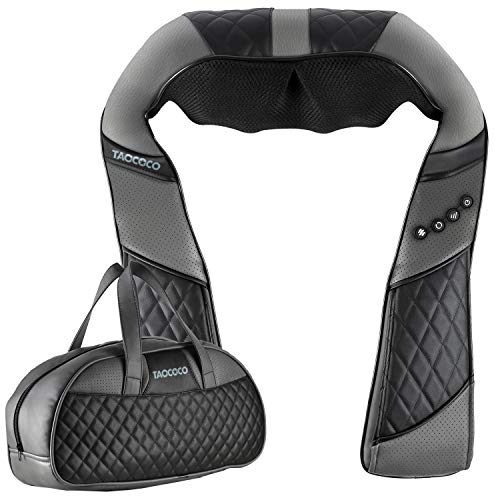 TAOCOCO Masajeador de cuello, masajeador eléctrico con función de calor para la espalda del cuello del hombro, masajeador de masajes de rotación 3D para coche de oficina en casa
