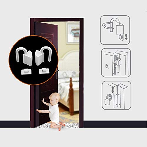 Tapón de la Puerta Bebé Seguridad Finger Pinch Guard Child Proofing Home Shield para Lado Trasero de la Puerta Prevenga las Lesiones Relacionadas con la Puerta（2 unids ）