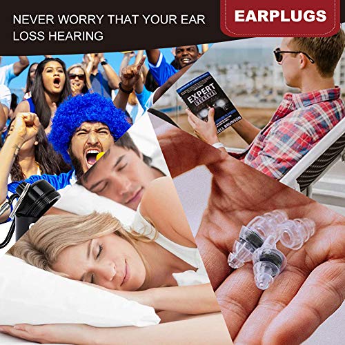 Tapones de Oído, Tapones para los Oídos, Protección auditiva para instrumentos de percusión, Reutilizables Para Proteger Los Oídos De Los que duermen de lado