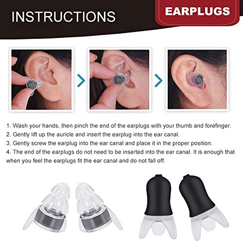 Tapones de Oído, Tapones para los Oídos, Protección auditiva para instrumentos de percusión, Reutilizables Para Proteger Los Oídos De Los que duermen de lado