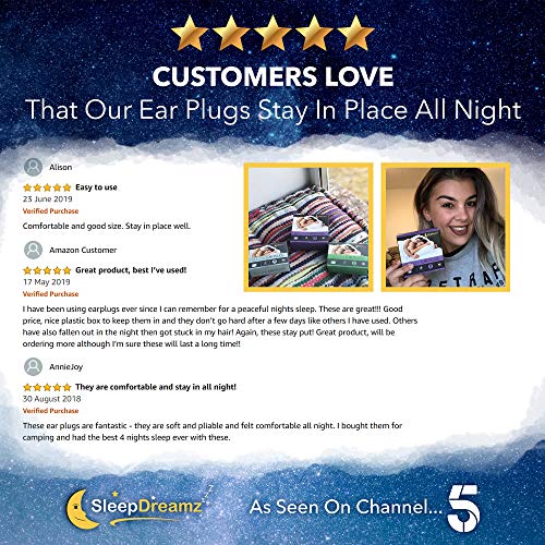 Tapones oidos dormir silicona SleepDreamz® – 8 pares de tapones oidos que bloquean los ruidos – Protección contra los ronquidos y otros ruidos molestos gracias a estos tapones oidos ruido