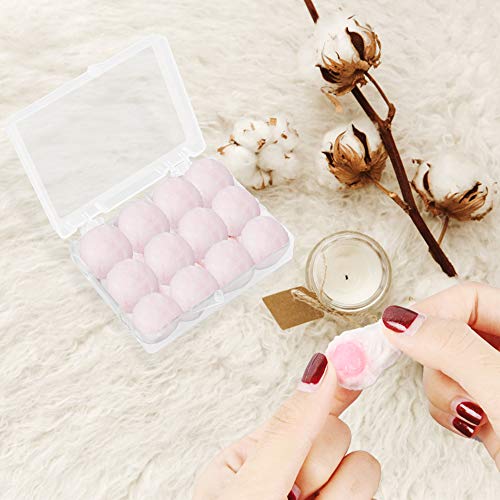 Tapones para los Oídos de Cera de 24 Pares Tapones de Oreja para Dormir Tapones para Oídos Reducción de Ruido para Proteger la Audición de Adultos y Niños