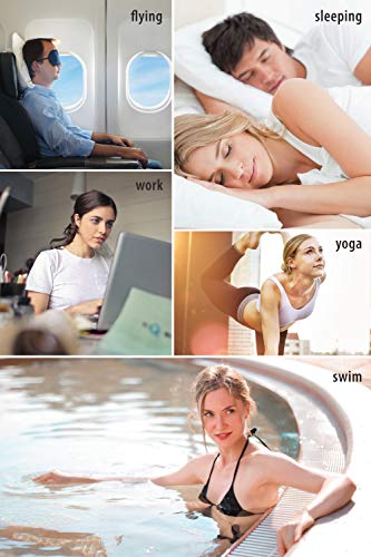 Tapones para los oídos, Eargrace 3 pares Tapones para los oídos para reducción de ruido,Perfecto para Side Sleeper, Tapones para los oídos de silicona ultra suave para dormir, roncar, trabajar, viajar