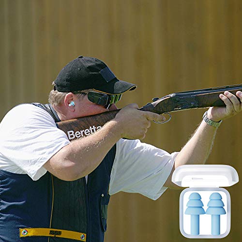 Tapones para los oídos reutilizables de silicona - Tapones para los oídos con reducción de ruido ultracómodos para dormir, nadar, conciertos y aviones