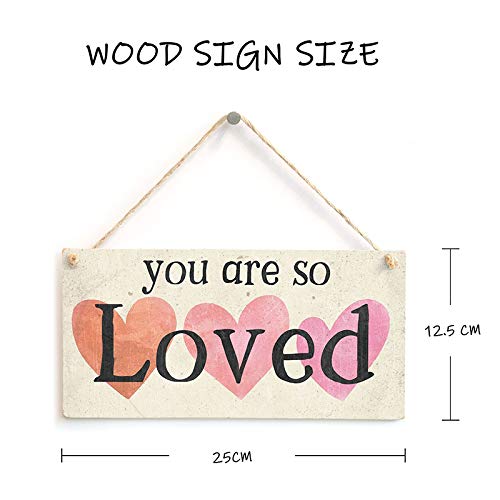 Tarfy This Is Our Happy Place Blue Border For Snug, Den, Family Rooms with Placa de Madera Colgante de Pared Arte Decorativo para el hogar casa Bar café té Barbacoa Tienda