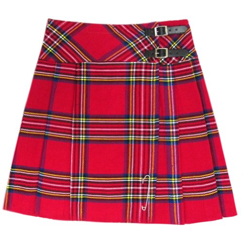 Tartanista - Kilt/Falda Escocesa hasta la Rodilla Mujer - 50 cm (20") - Royal Stewart - EU34 UK6