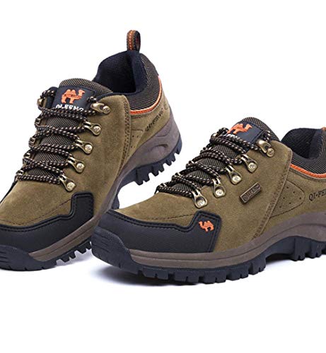 Tasty Life Zapatos Casuales para Hombre Al Aire Libre Europa Y Estados Unidos Zapatos Planos Transpirables Cómodos Adecuados para Senderismo Al Aire Libre(Brown,41)