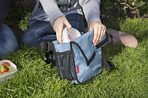 TATAY Urban Food Roll & Go Bolsa Porta Alimentos Isotérmica Enrollable, Tela, Teja, No incluye tapers, 6x22x28 cm