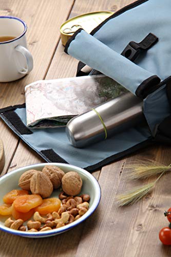 TATAY Urban Food Roll & Go Bolsa Porta Alimentos Isotérmica Enrollable, Tela, Teja, No incluye tapers, 6x22x28 cm