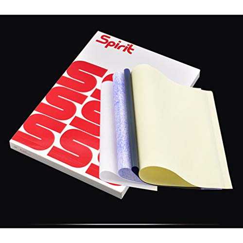 Tatuaje de transferencia de papel,de papel térmico de la plantilla para tatuaje,Clear Tattoo Supplies continua Accesorios,20/50/100 hojas/caja (20PCS)