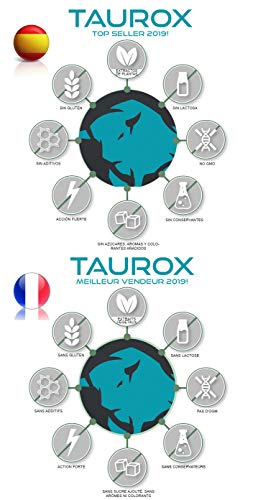 Taurox - Potencia de duración inmediata + PDF - Natural máxima duración, sin contratos - 90 cápsulas
