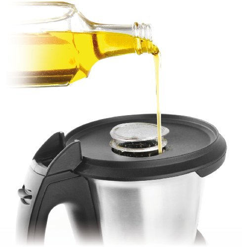 Taurus Mycook Robot de Cocina, 1600 W, 2 litros, Plástico|Acero Inoxidable, 10 Velocidades, Negro