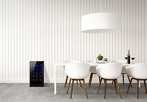 Taurus PTWC-18 Vinoteca de 18 botellas, Negro