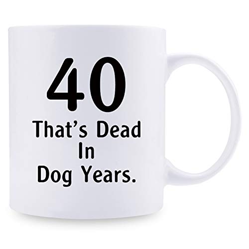 Taza de café para Mujer, Regalo de cumpleaños número 40 para Mujeres, Regalo de cumpleaños de 1979, 40 años de Edad, para mamá, Esposa, Amiga, Hermana, Ella, tía, compañera de Trabajo, 325 ml